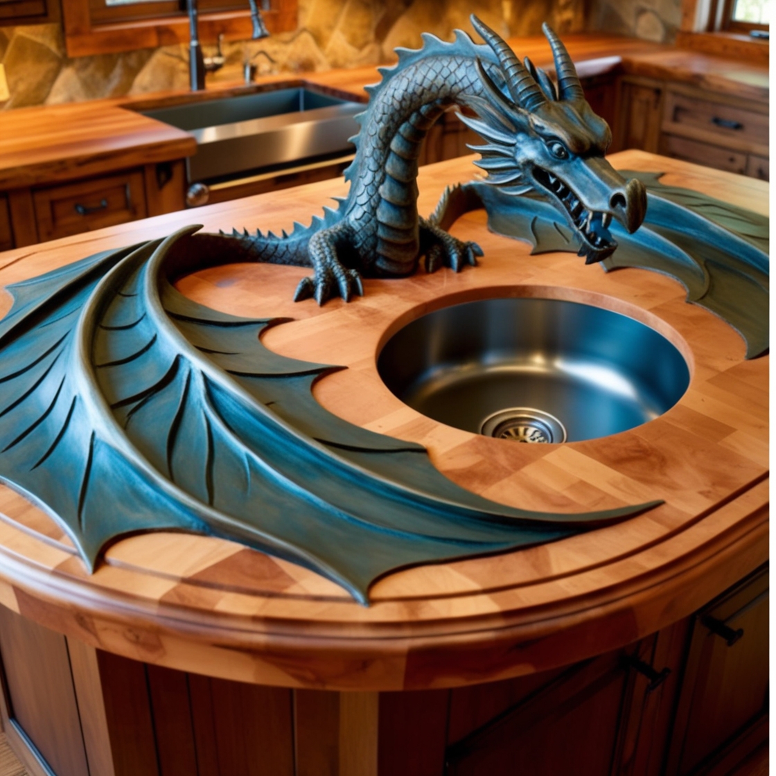 Transform Your Cooking Space with Majestic Dragon Kitchen Islands