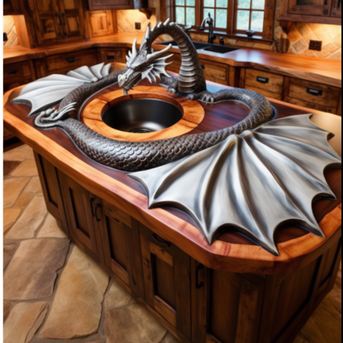 Transform Your Cooking Space with Majestic Dragon Kitchen Islands