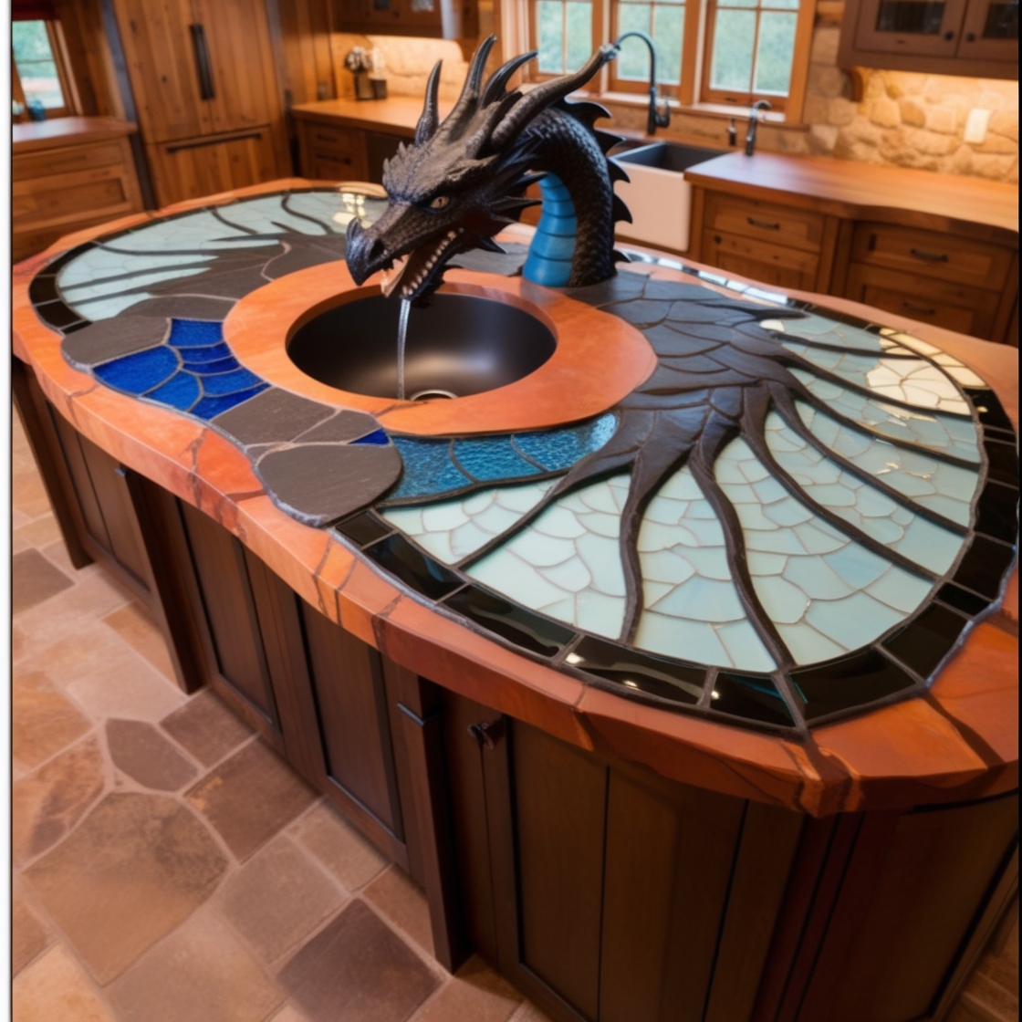 Transform Your Cooking Space with Majestic Dragon Kitchen Islands