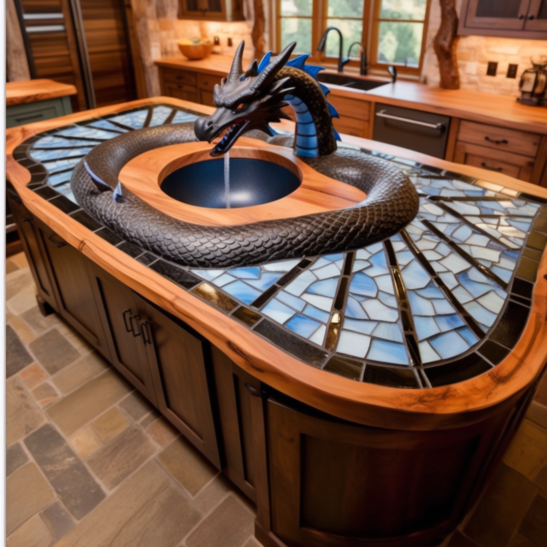 Transform Your Cooking Space with Majestic Dragon Kitchen Islands