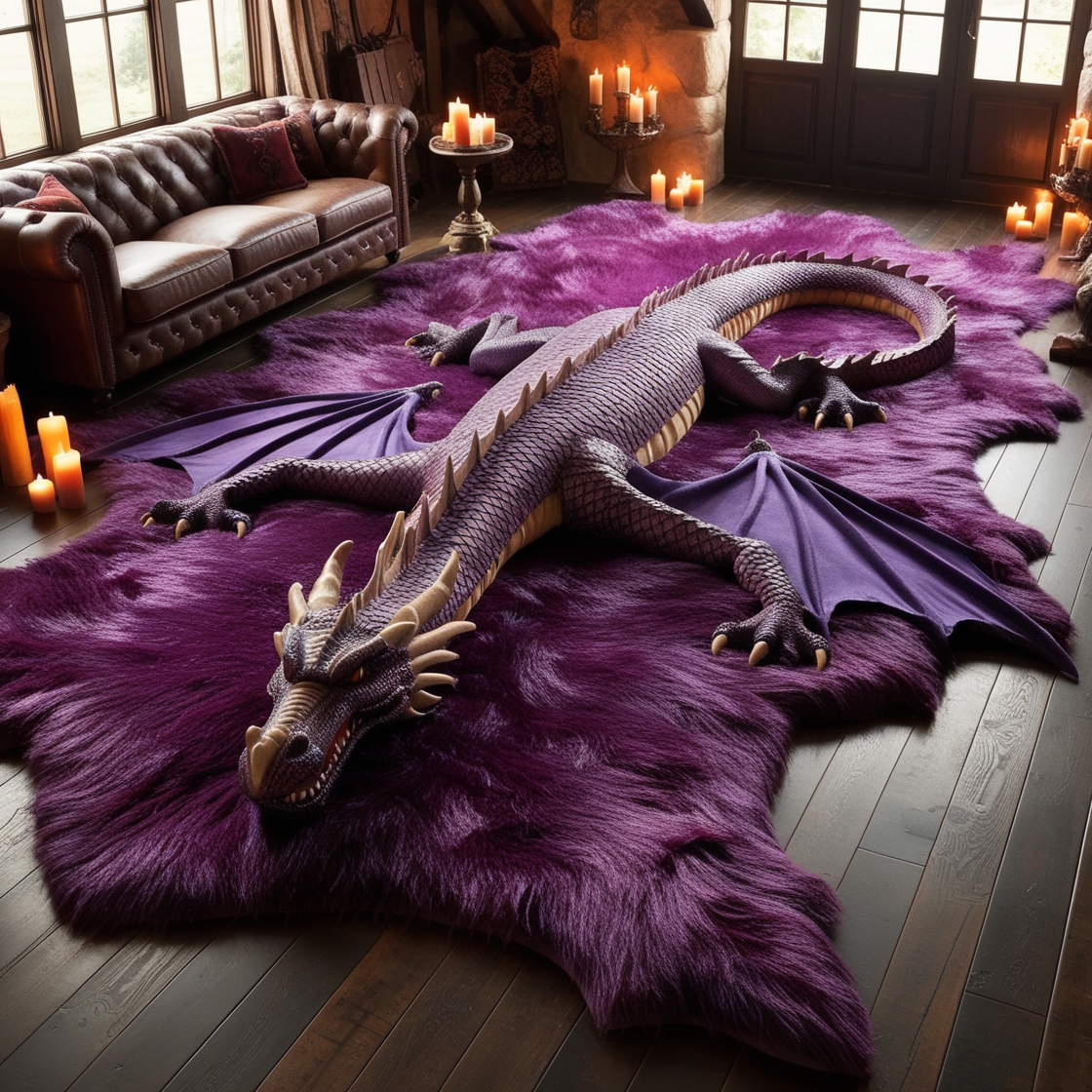 Make a Bold Statement with a Dragon Rug large: Embrace Myth and Style in Your Space