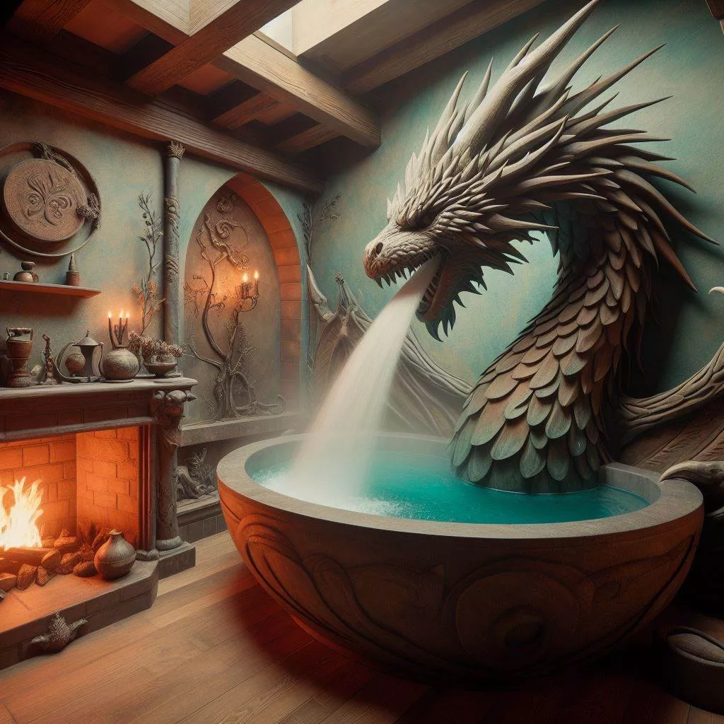 Dragon Steam Showers: Bring the Heat with Fierce and Fantasy-Inspired Design