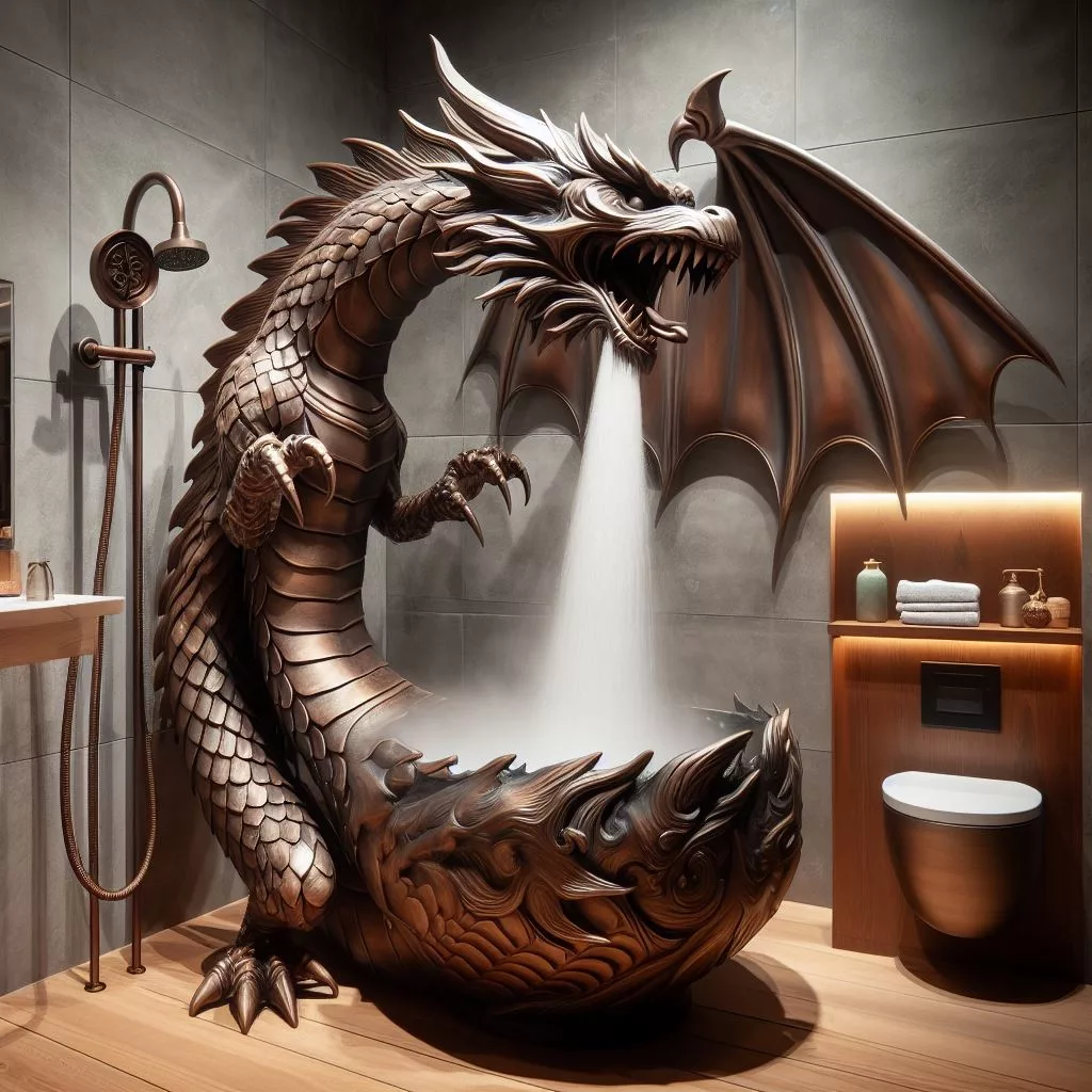 Dragon Steam Showers: Bring the Heat with Fierce and Fantasy-Inspired Design