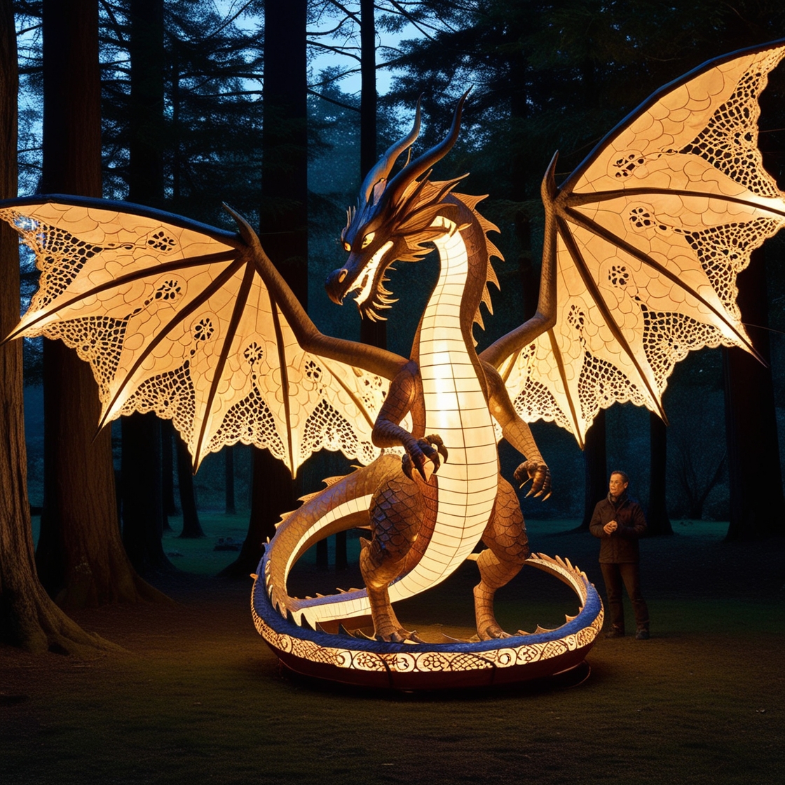 Dragon Wood Carved Lamp: A Fusion of Artistry and Enchantment for Your Home