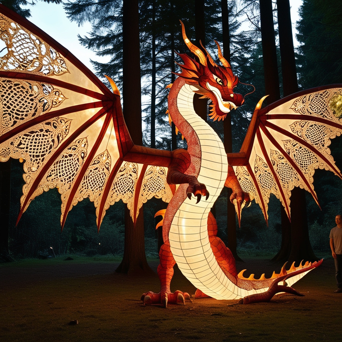 Dragon Wood Carved Lamp: A Fusion of Artistry and Enchantment for Your Home