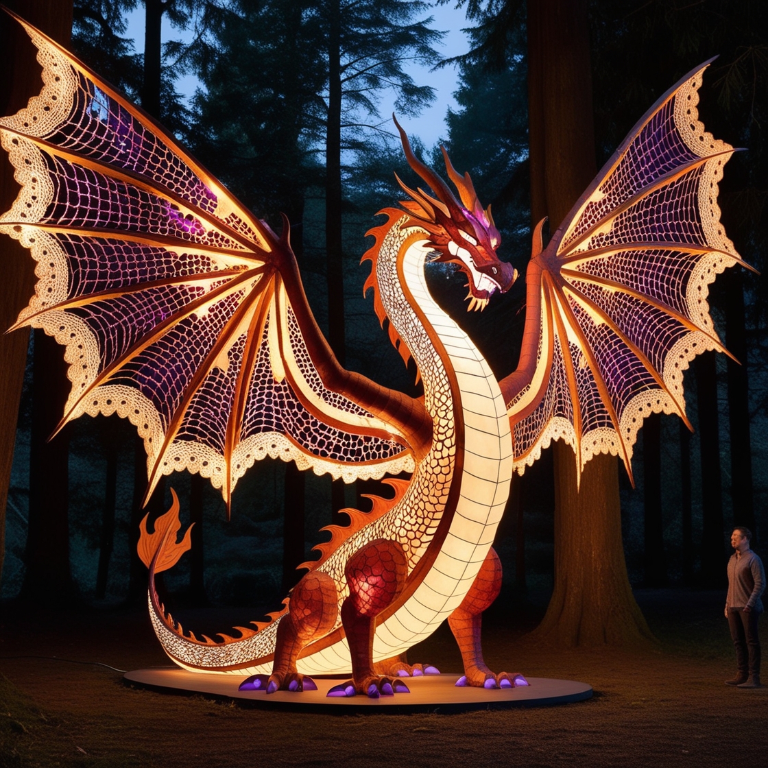 Dragon Wood Carved Lamp: A Fusion of Artistry and Enchantment for Your Home