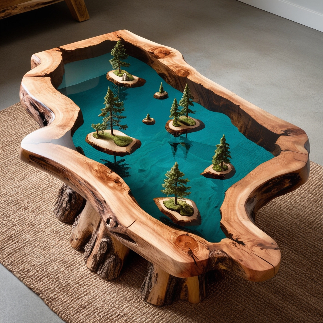 Epoxy Scene Coffee Tables: Bringing Nature’s Beauty to Your Living Room