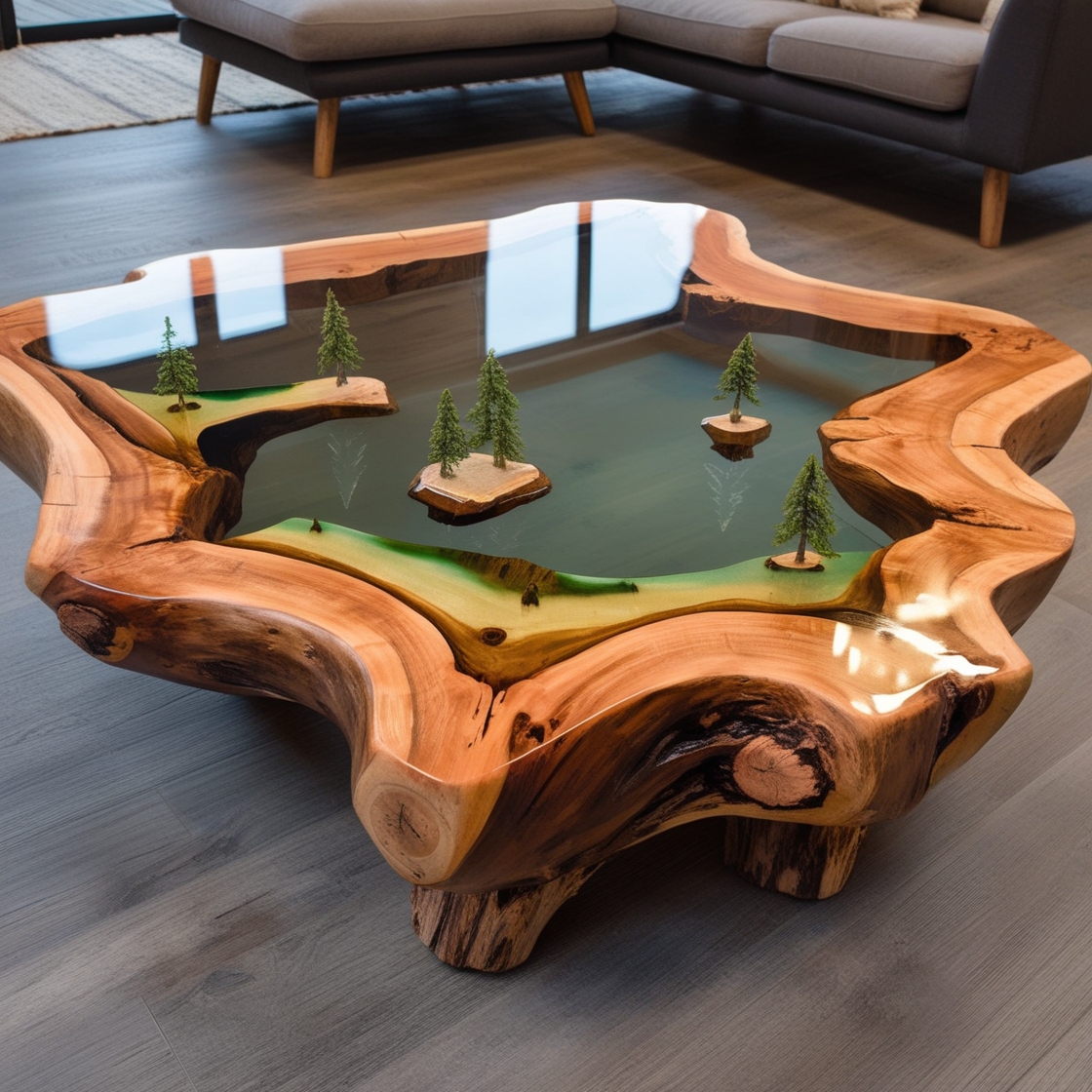 Epoxy Scene Coffee Tables: Bringing Nature’s Beauty to Your Living Room