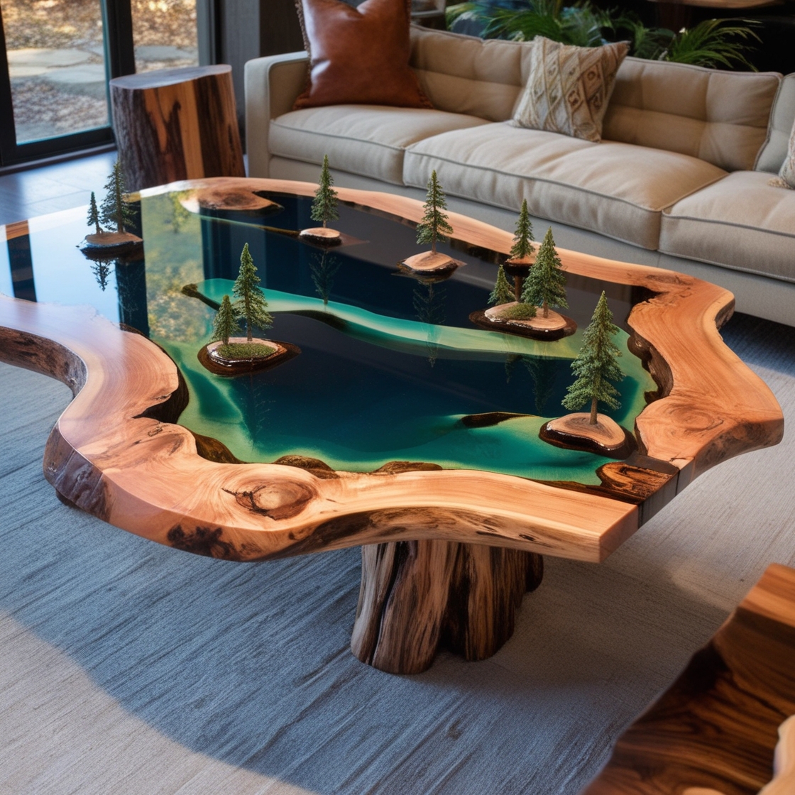 Epoxy Scene Coffee Tables: Bringing Nature’s Beauty to Your Living Room