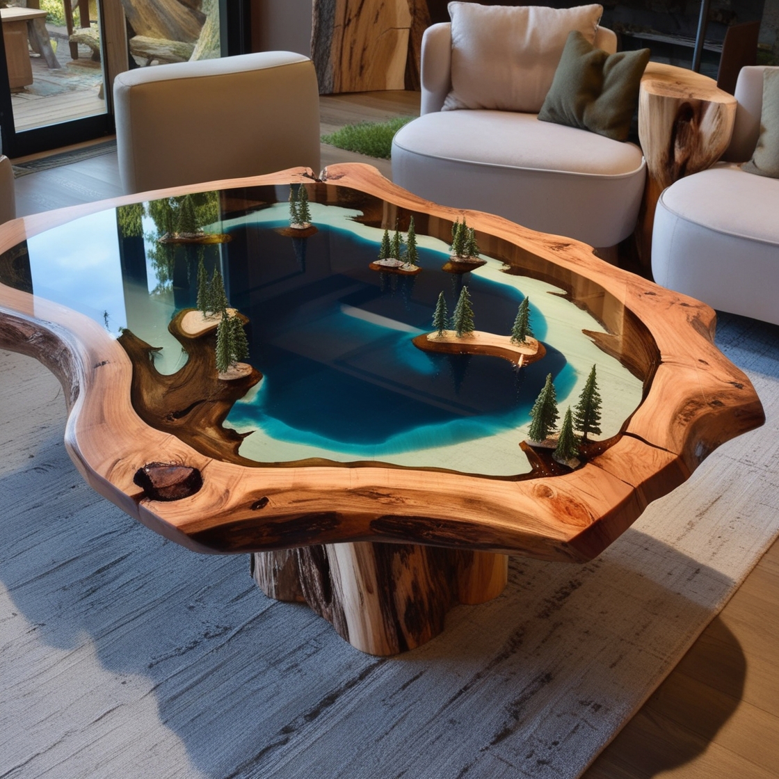 Epoxy Scene Coffee Tables: Bringing Nature’s Beauty to Your Living Room