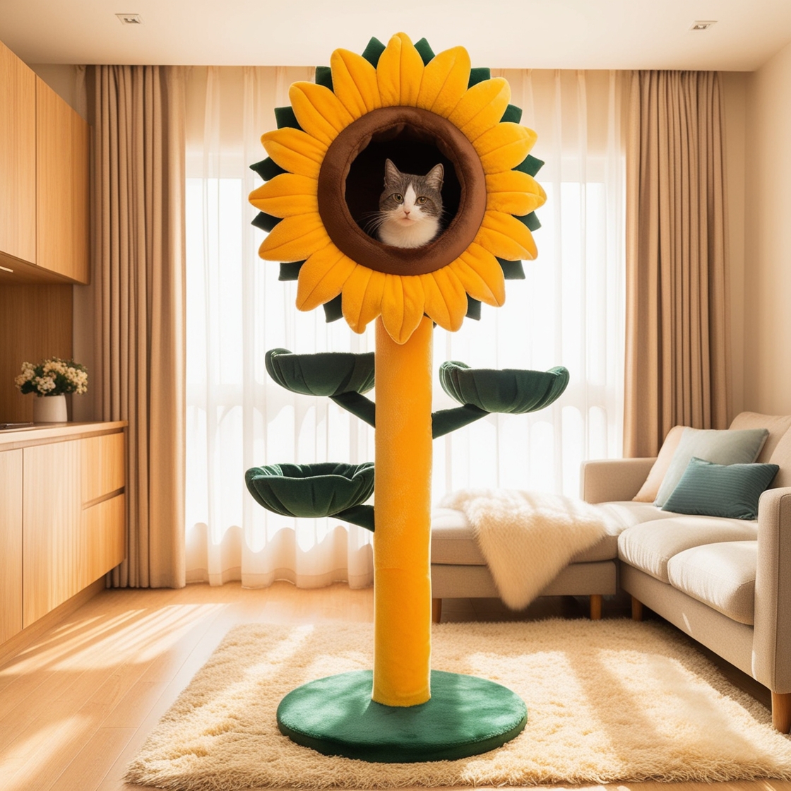 Blossom into Playtime: Discover the Charm of Flower Shaped Cat Trees