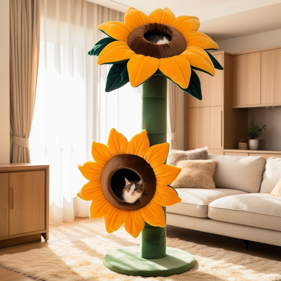 Blossom into Playtime: Discover the Charm of Flower Shaped Cat Trees