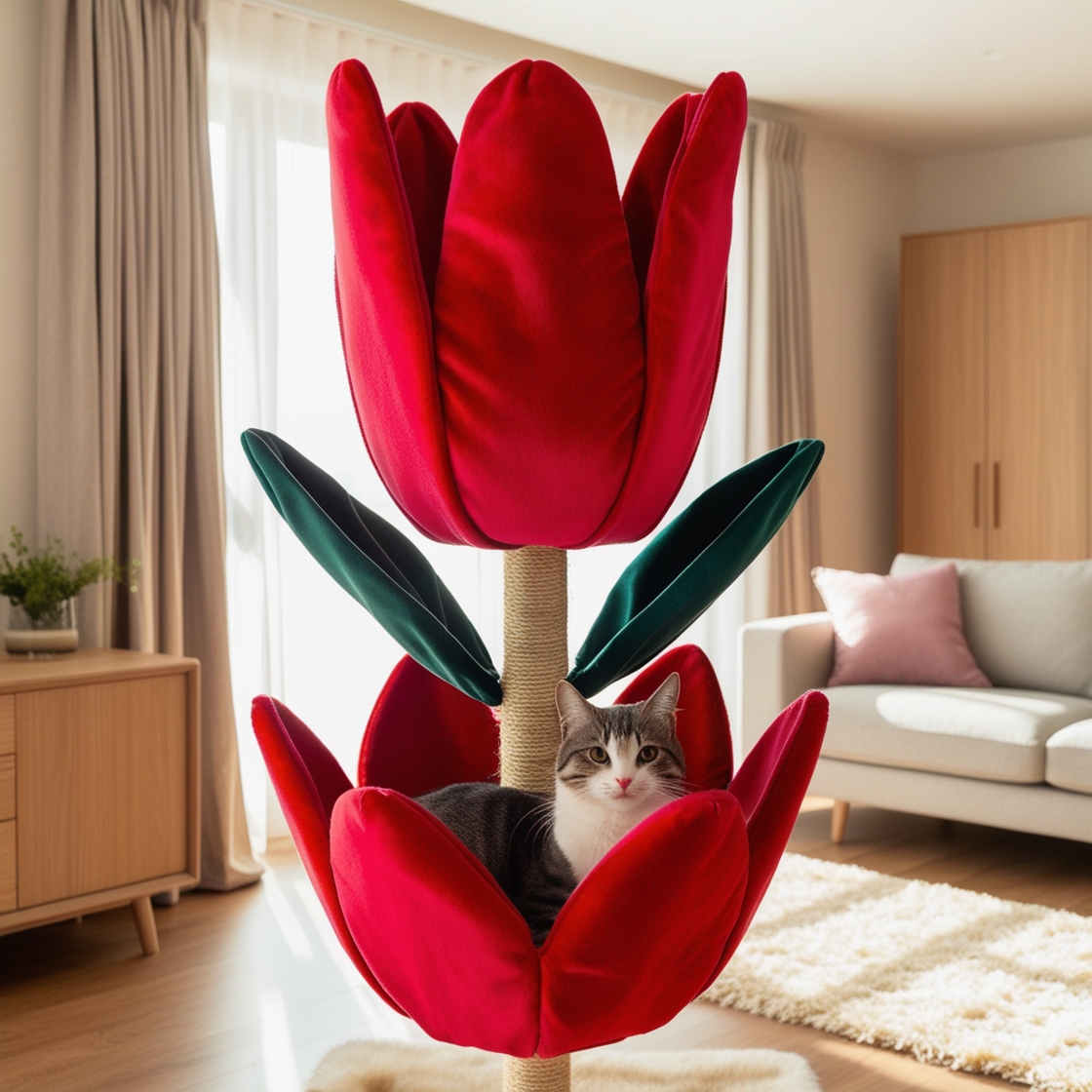 Blossom into Playtime: Discover the Charm of Flower Shaped Cat Trees