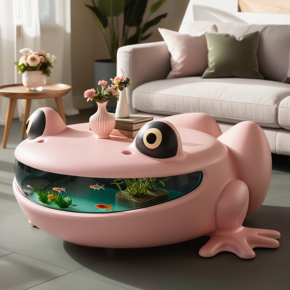 Transform Your Living Room with a Frog Aquarium Coffee Table: A Unique Blend of Nature and Style