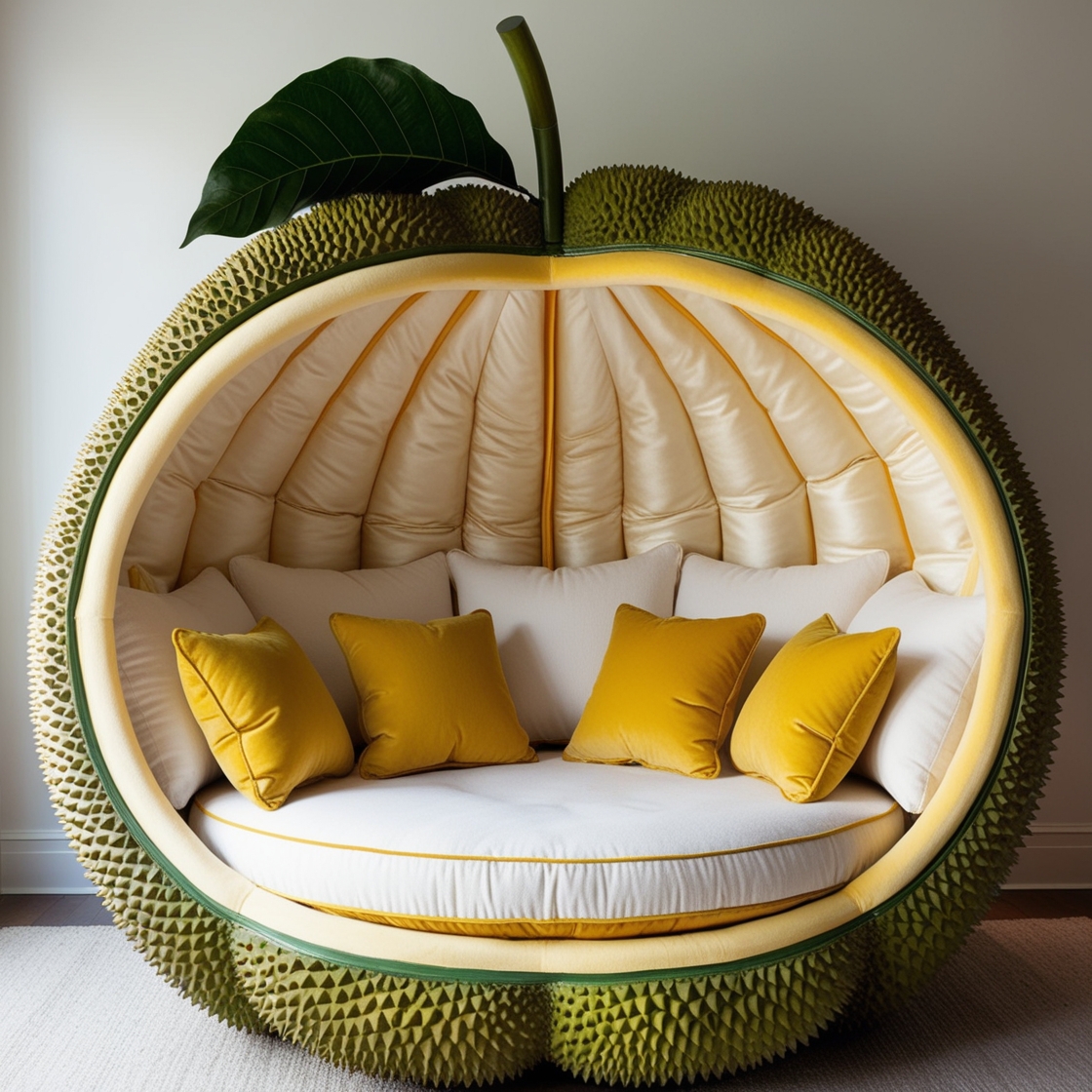 Relax in Style: Giant Fruit Lounging Pods for the Ultimate Outdoor Comfort