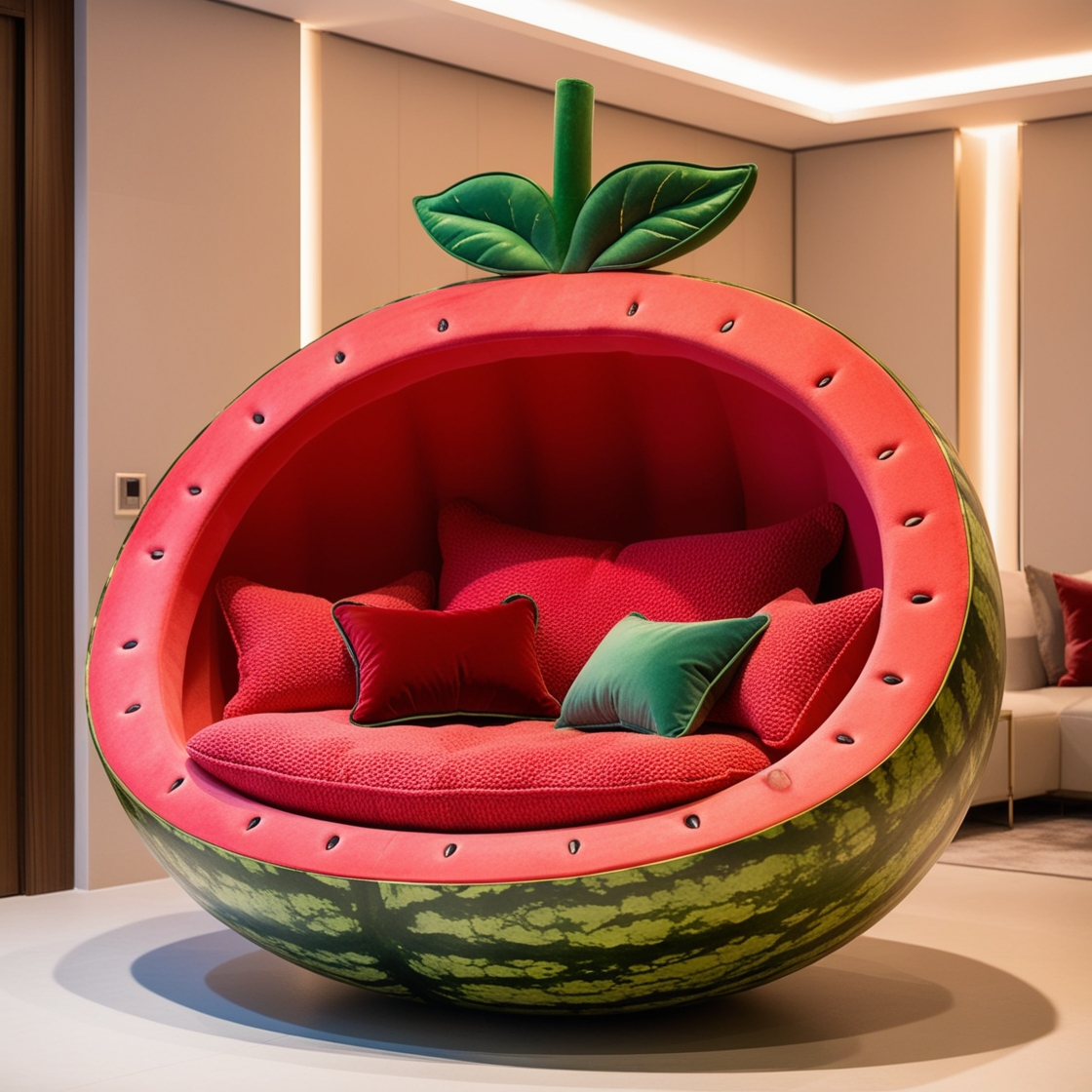 Relax in Style: Giant Fruit Lounging Pods for the Ultimate Outdoor Comfort