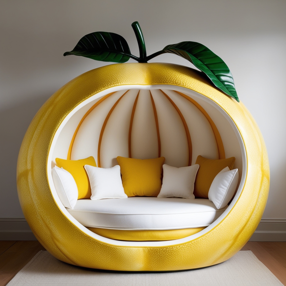 Relax in Style: Giant Fruit Lounging Pods for the Ultimate Outdoor Comfort