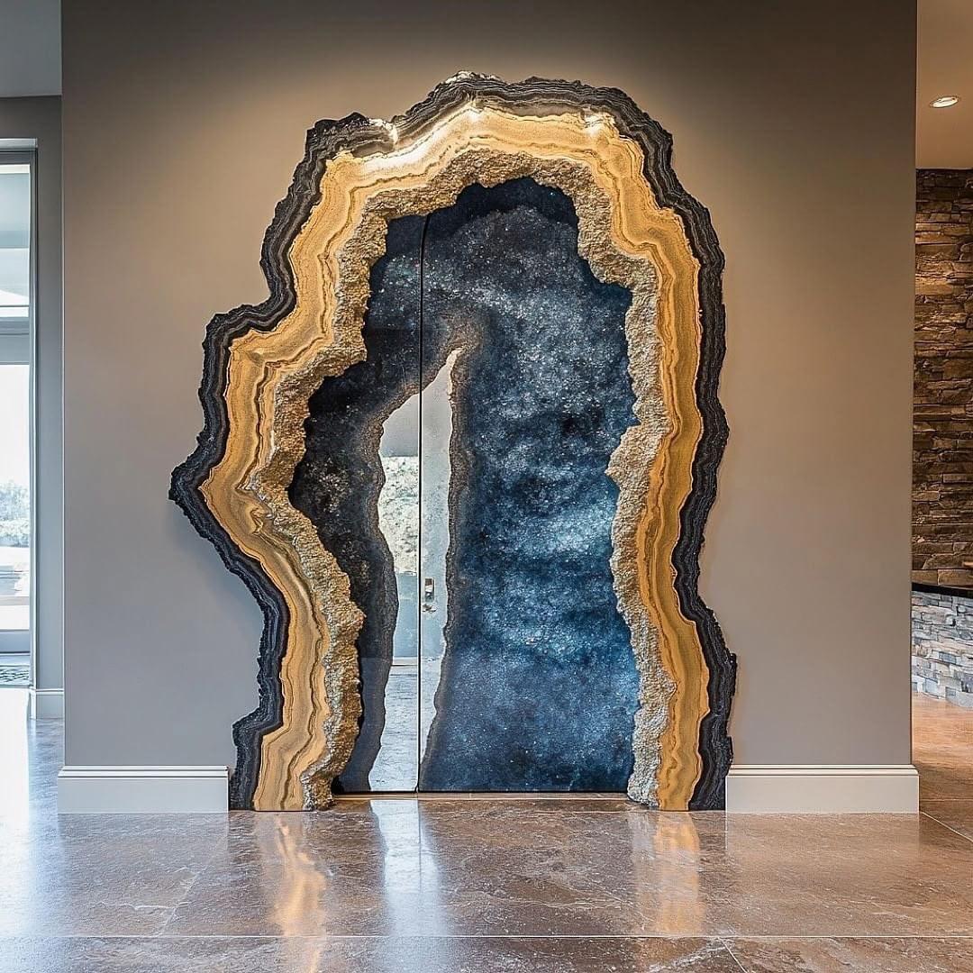 Giant Geode Doorways: Enter a World of Natural Beauty and Luxury