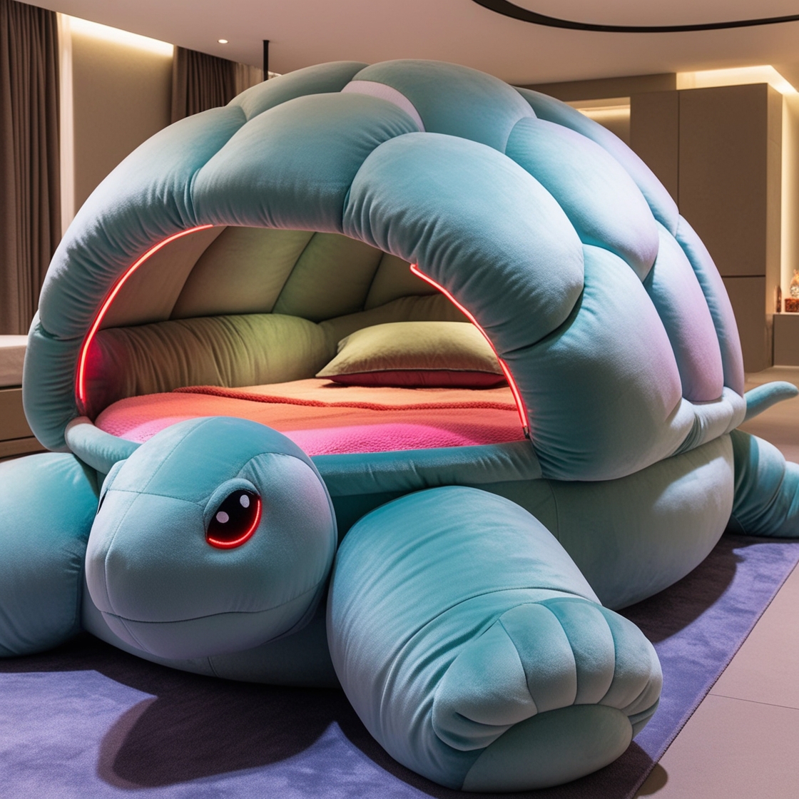 Relax in Nature’s Embrace: Experience Ultimate Comfort with Giant Turtle Lounger Pods