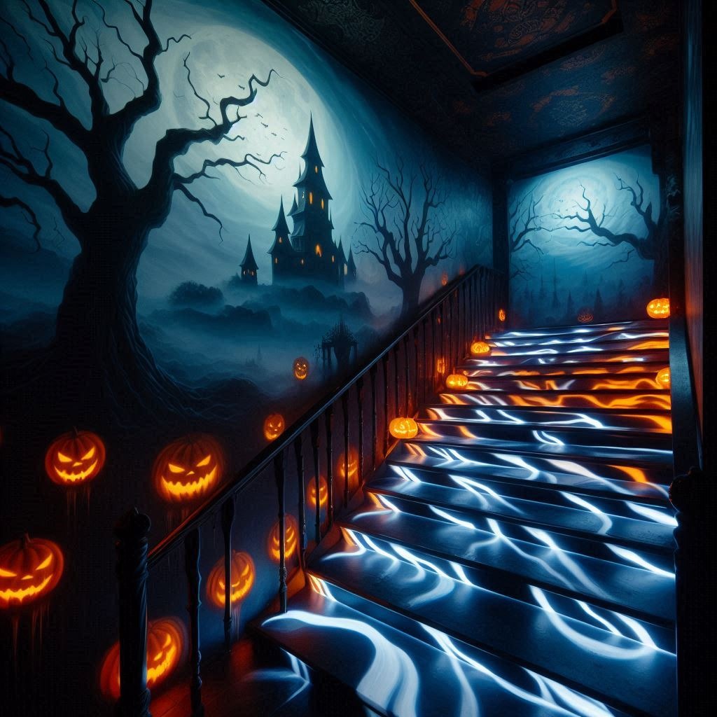 Creep It Real: Unique Halloween Stairs for a Hauntingly Beautiful Entrance