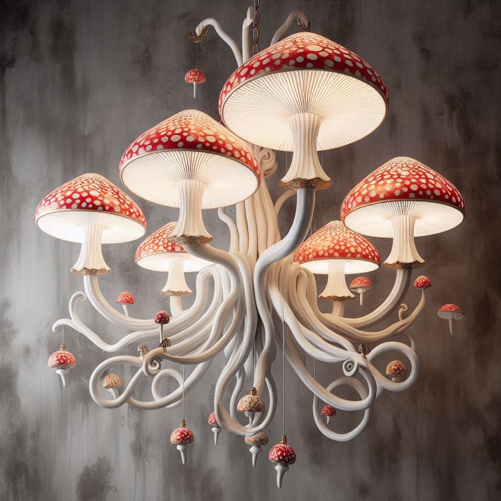 Illuminate Your Space with Elegance: The Enchanting Mushroom Chandelier