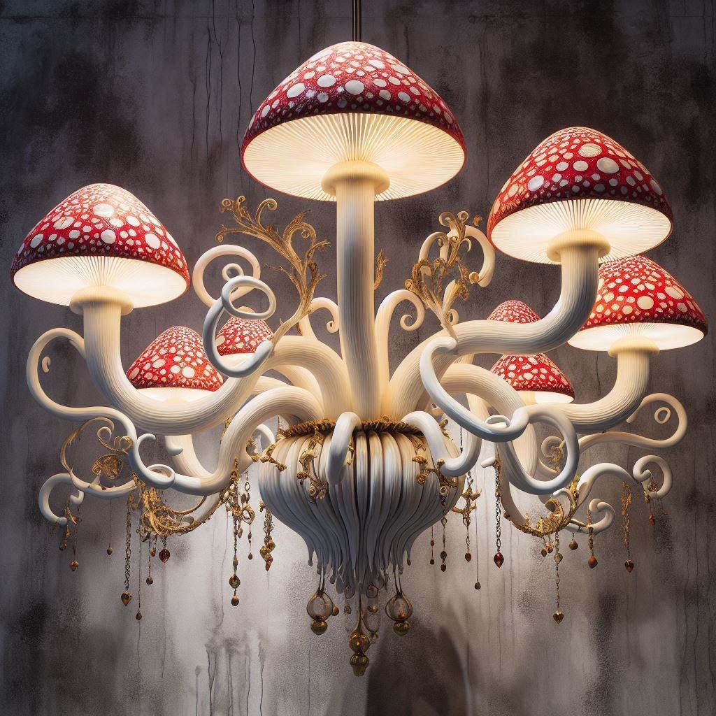 Illuminate Your Space with Elegance: The Enchanting Mushroom Chandelier