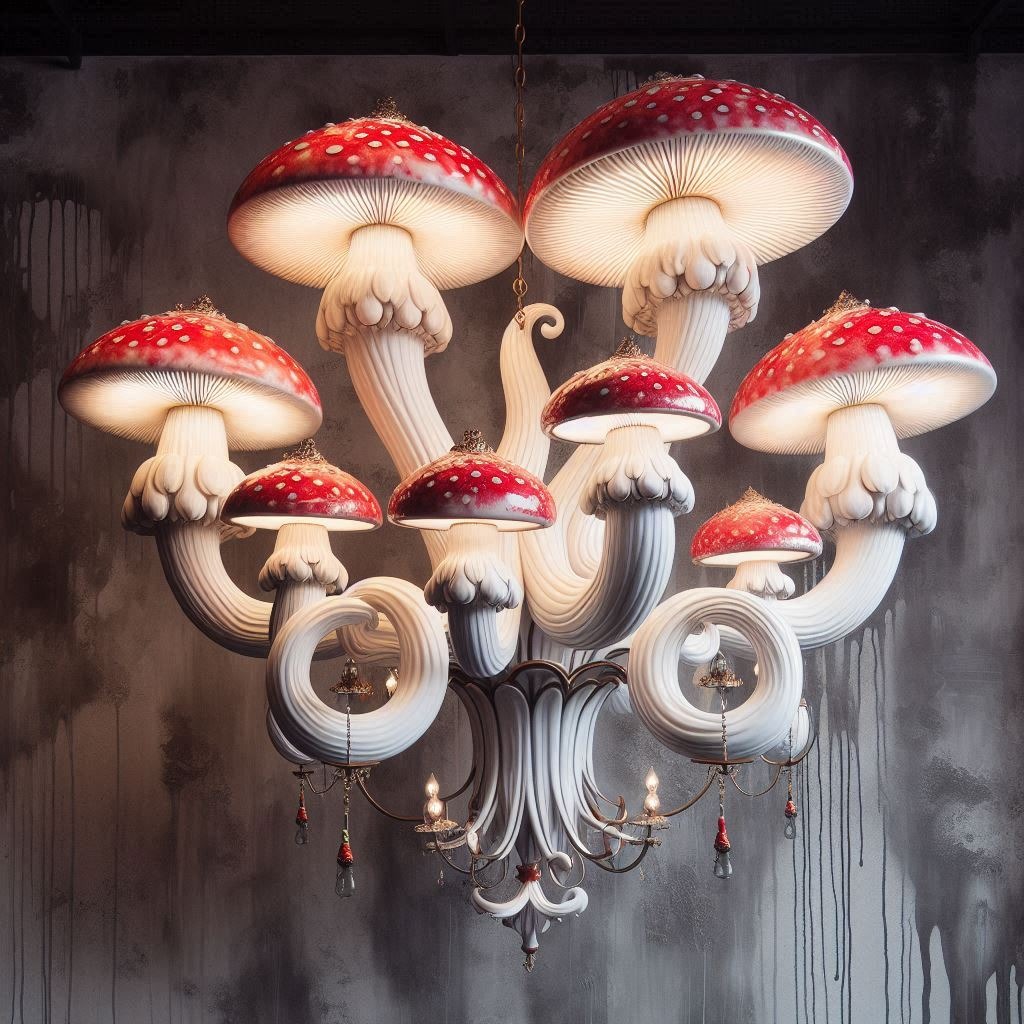 Illuminate Your Space with Elegance: The Enchanting Mushroom Chandelier