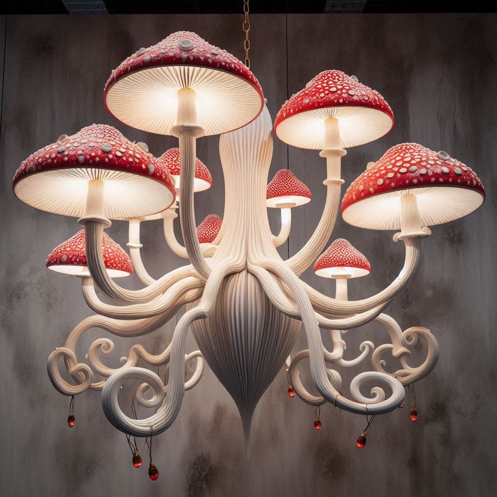 Illuminate Your Space with Elegance: The Enchanting Mushroom Chandelier