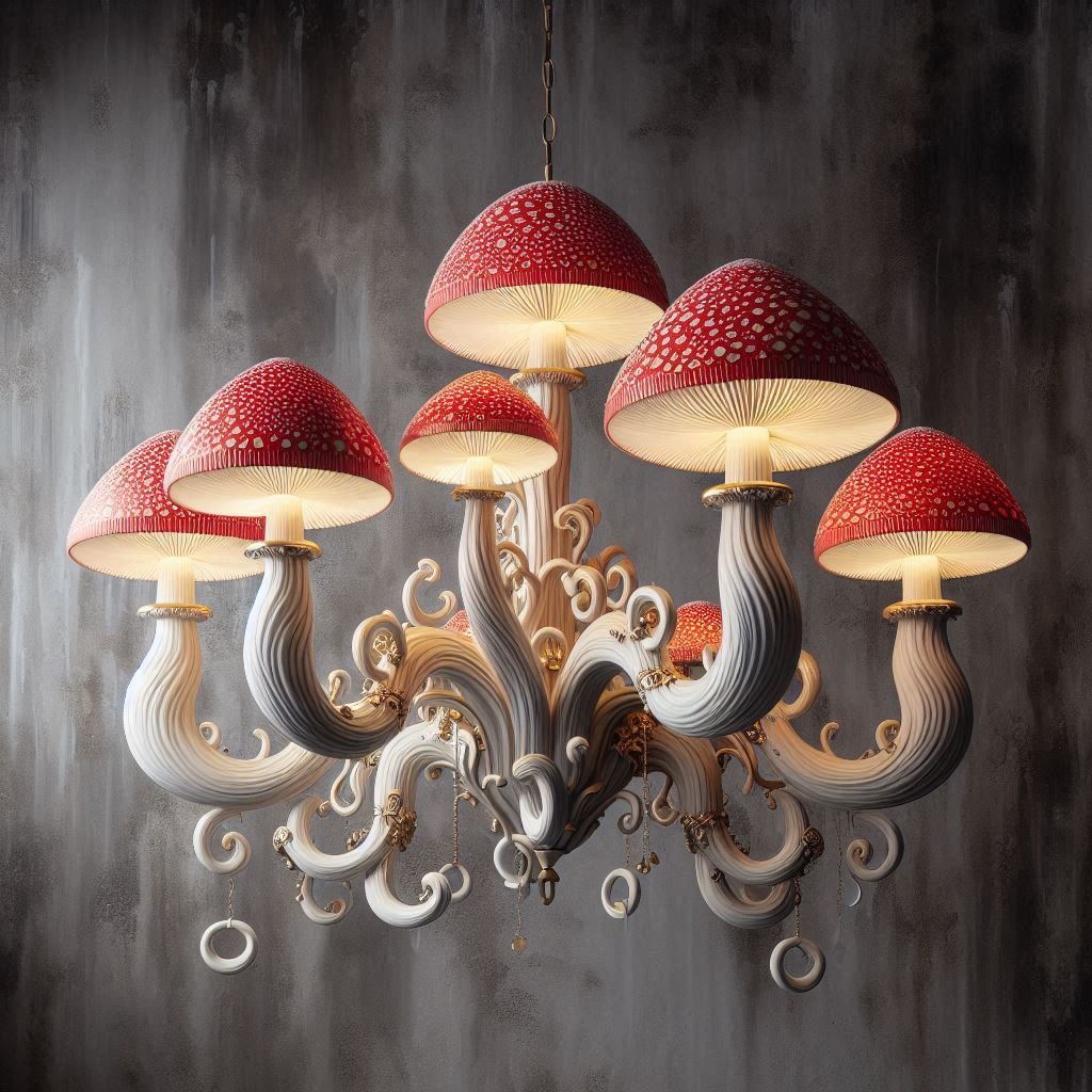 Illuminate Your Space with Elegance: The Enchanting Mushroom Chandelier