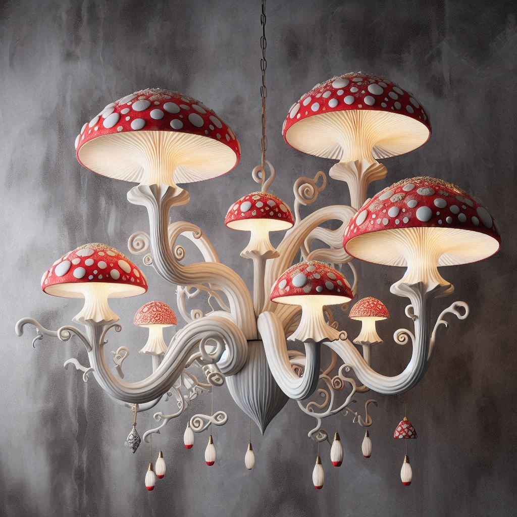 Illuminate Your Space with Elegance: The Enchanting Mushroom Chandelier