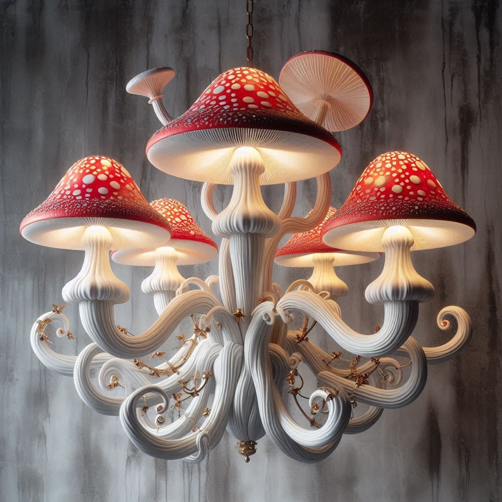 Illuminate Your Space with Elegance: The Enchanting Mushroom Chandelier