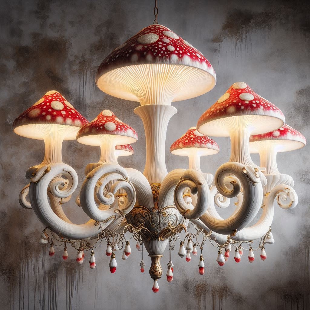 Illuminate Your Space with Elegance: The Enchanting Mushroom Chandelier