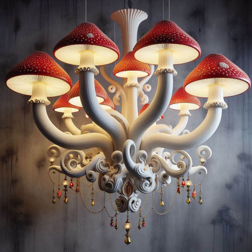 Illuminate Your Space with Elegance: The Enchanting Mushroom Chandelier