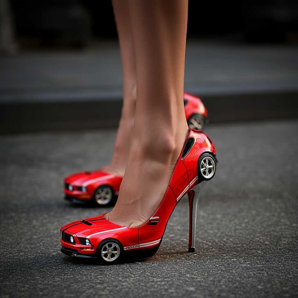 Mustang Inspired High Heels: Bold Fashion with a Touch of Classic Power