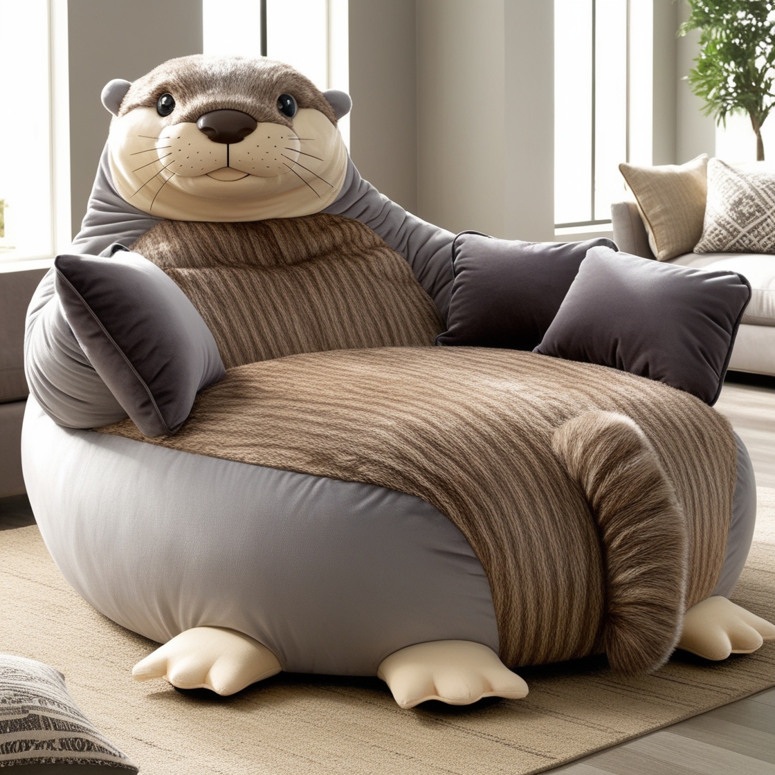 Unwind in Playful Luxury: Experience Ultimate Comfort with the Otter Lounger