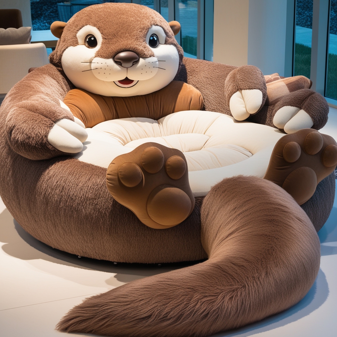 Unwind in Playful Luxury: Experience Ultimate Comfort with the Otter Lounger