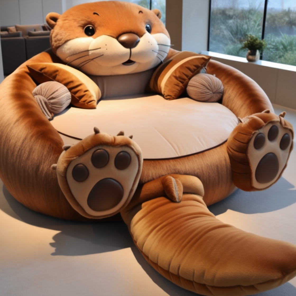 Unwind in Playful Luxury: Experience Ultimate Comfort with the Otter Lounger