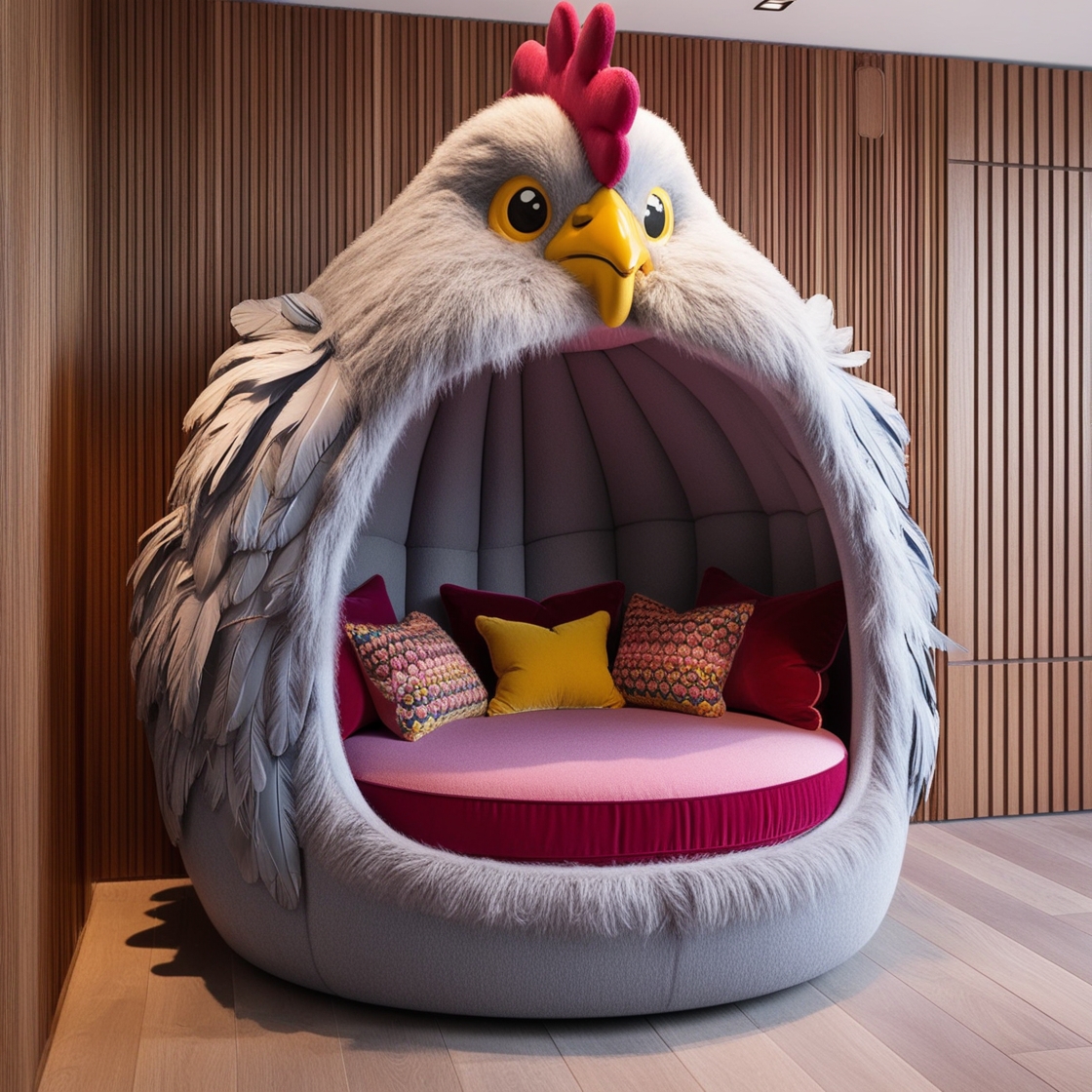 Unwind in Style: The Rooster Lounging Den That Brings Farmhouse Charm to Your Home