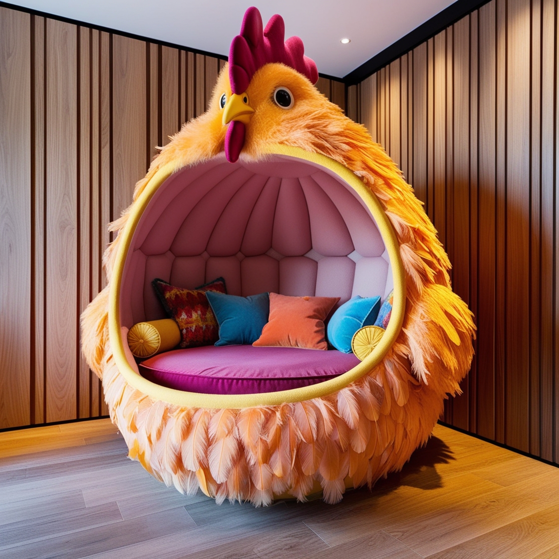 Unwind in Style: The Rooster Lounging Den That Brings Farmhouse Charm to Your Home