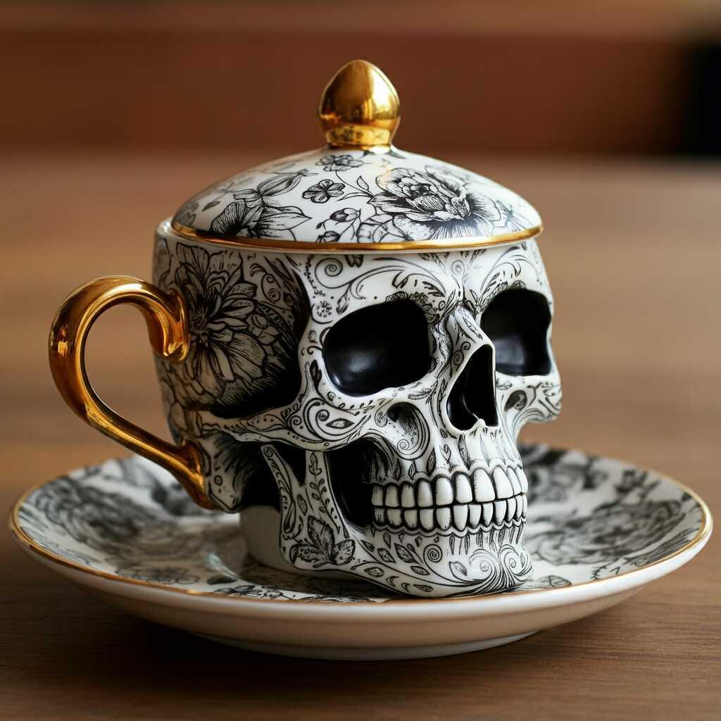 Sip in Style: The Intriguing Charm of Skull Shaped Teacups