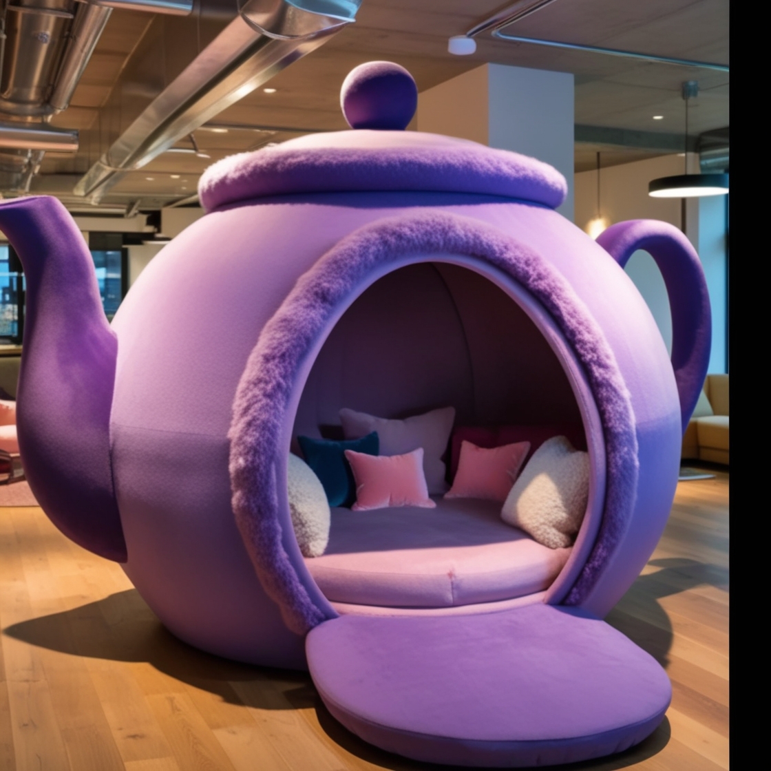 Teapot Lounging Pods: A Unique Fusion of Artful Design and Ultimate Relaxation