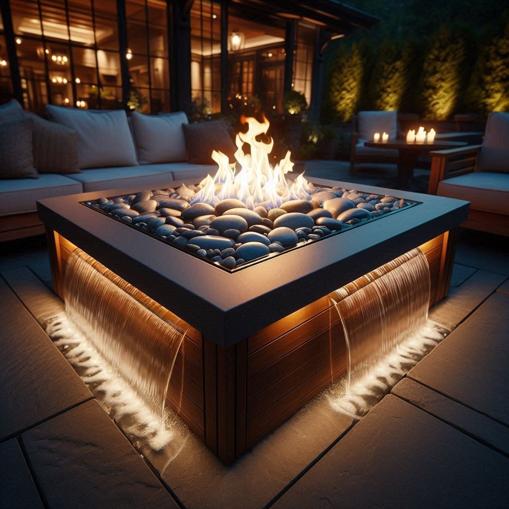 Transform Your Patio with Waterfall Fire Tables: A Mesmerizing Blend of Fire and Water