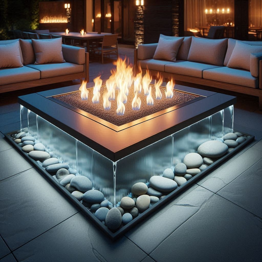 Transform Your Patio with Waterfall Fire Tables: A Mesmerizing Blend of Fire and Water