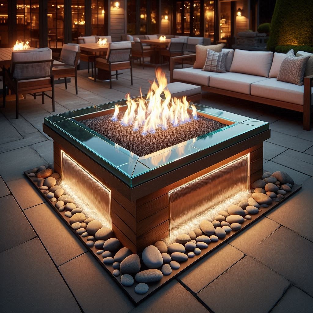 Transform Your Patio with Waterfall Fire Tables: A Mesmerizing Blend of Fire and Water