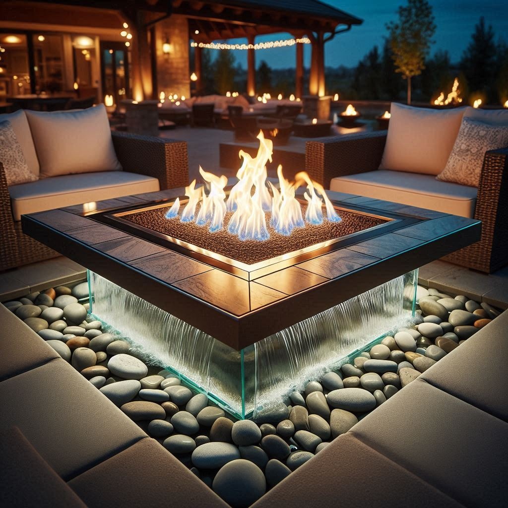 Transform Your Patio with Waterfall Fire Tables: A Mesmerizing Blend of Fire and Water