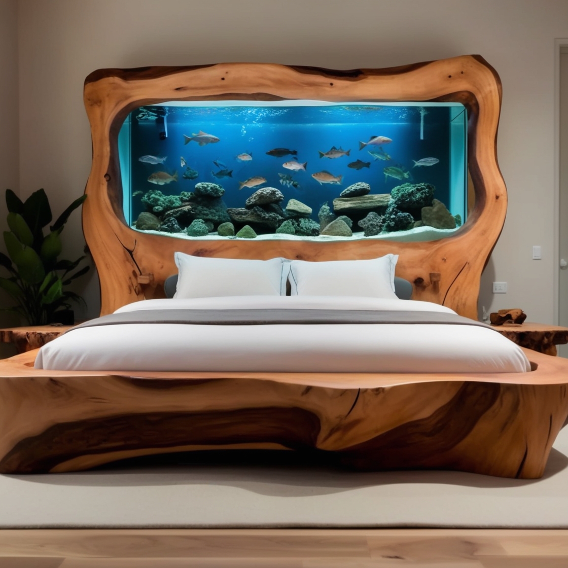 Sleep Surrounded by Nature: The Tranquil Allure of Wood Aquarium Beds