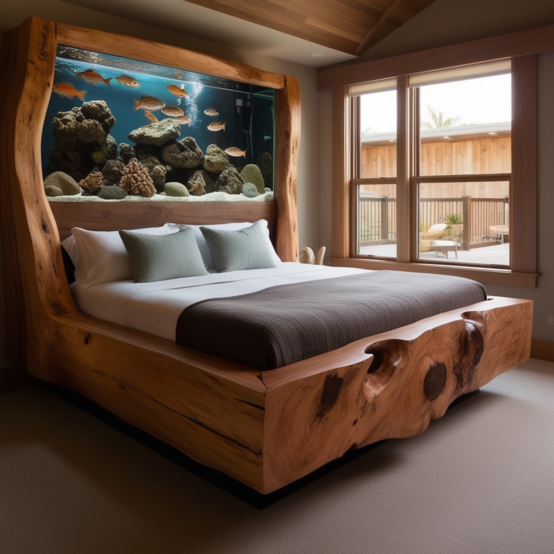 Sleep Surrounded by Nature: The Tranquil Allure of Wood Aquarium Beds