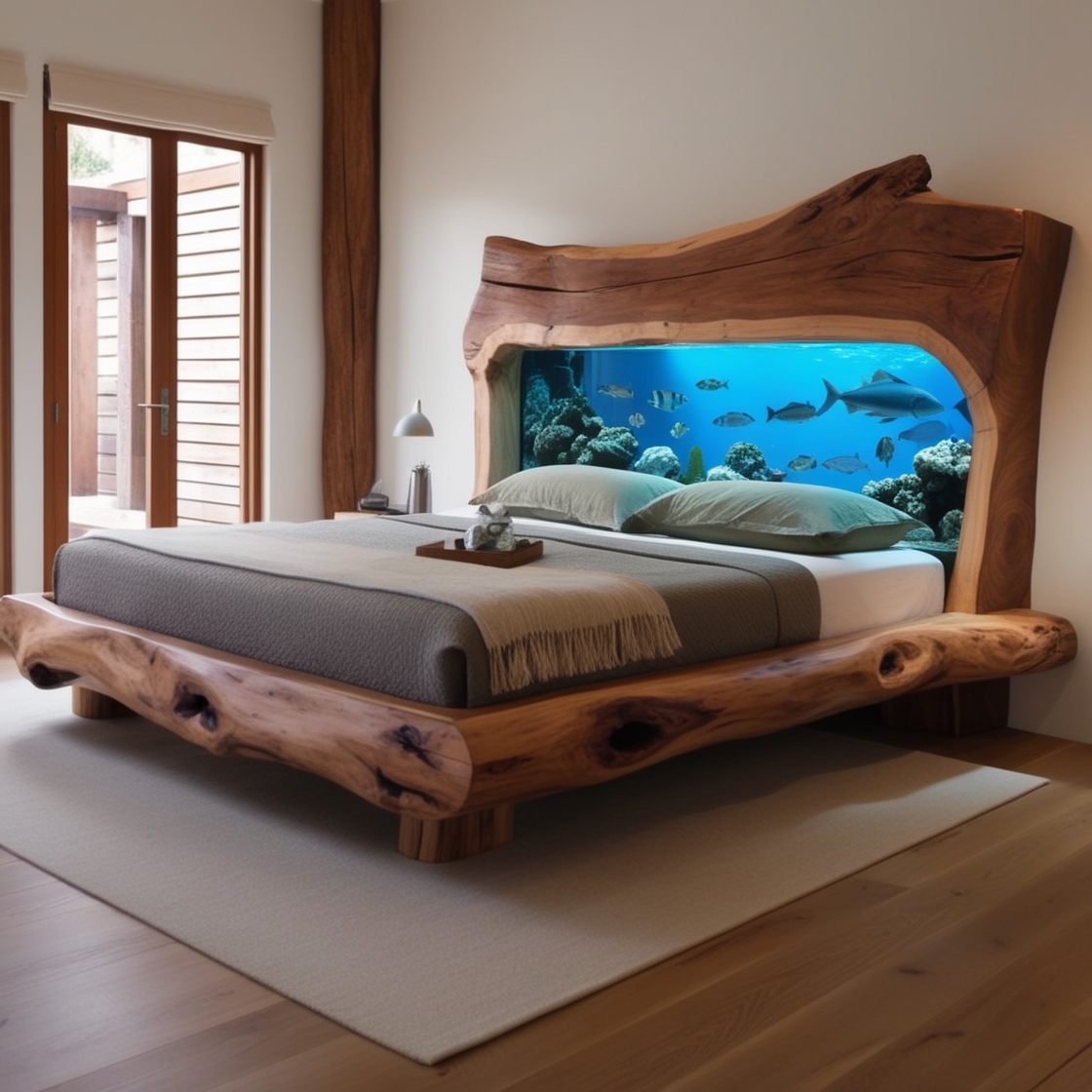 Sleep Surrounded by Nature: The Tranquil Allure of Wood Aquarium Beds