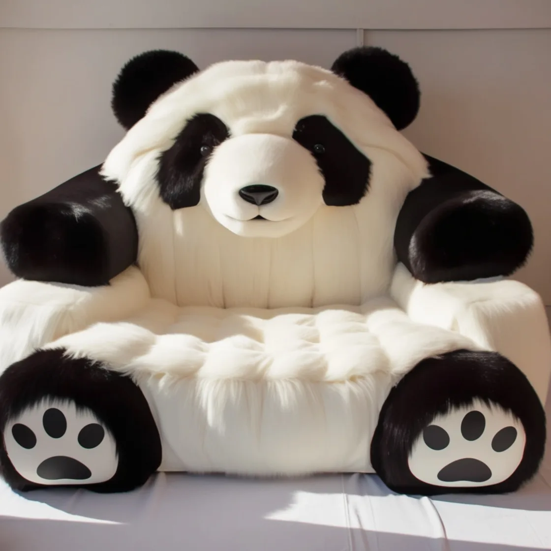 Embrace Ultimate Relaxation with Adorable Giant Panda Loungers