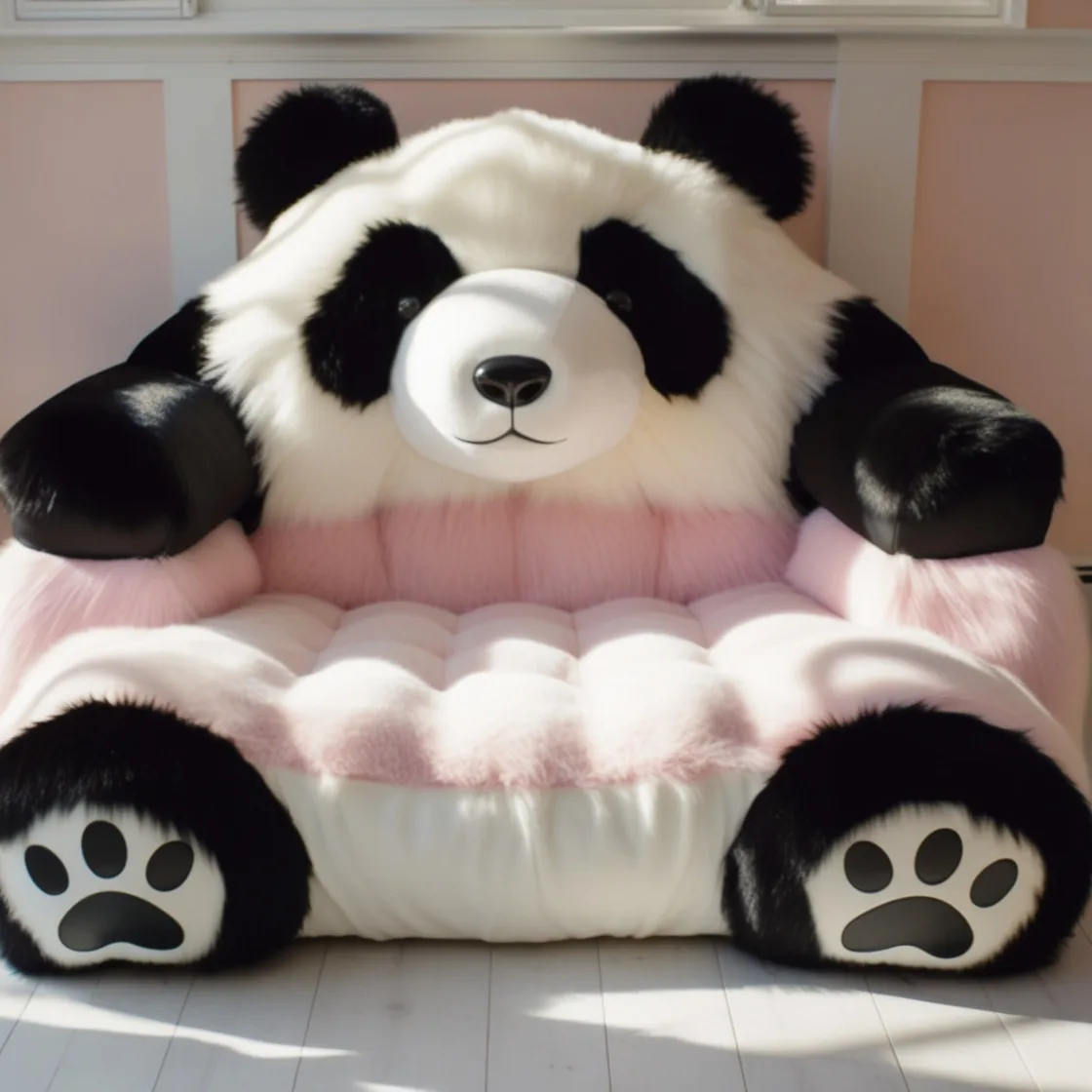 Embrace Ultimate Relaxation with Adorable Giant Panda Loungers